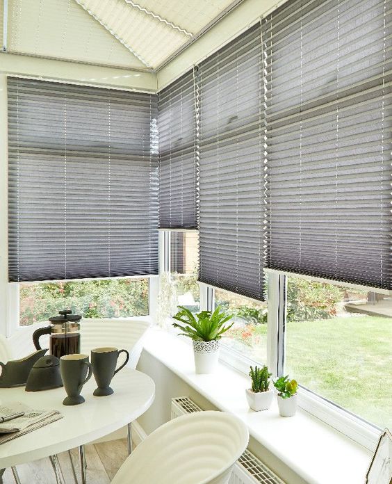 pleated window blinds